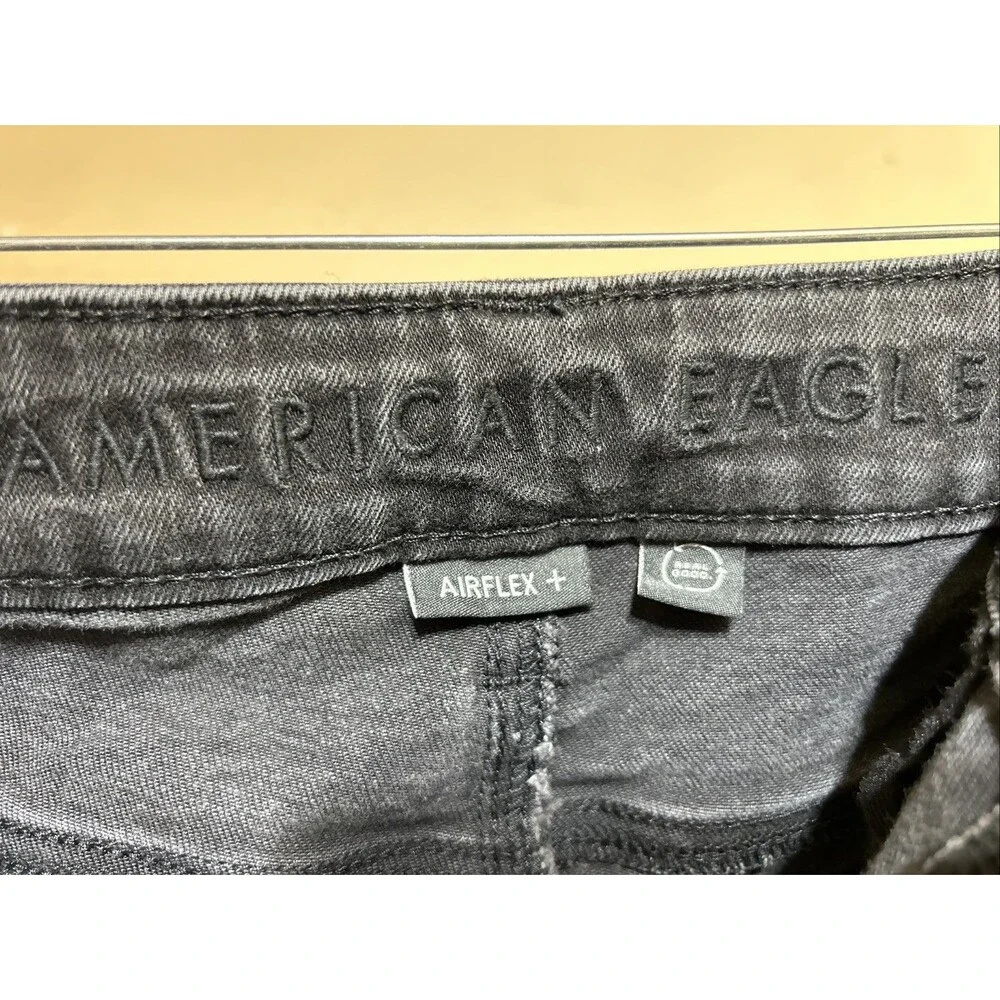 American Eagle Jeans Men's Airflex + Stretch Denim Black Athletic Fit Size 33x30